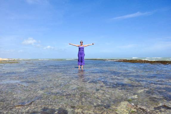 Piscina natural no extremo norte da América do Sul, em Punta Gallinas, península de La Guajira, na Colômbia